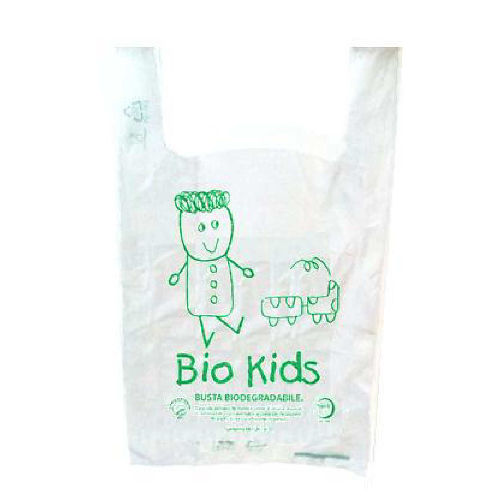 Shopper buste biodegradabili 20+10x40 Spessore 20 micron