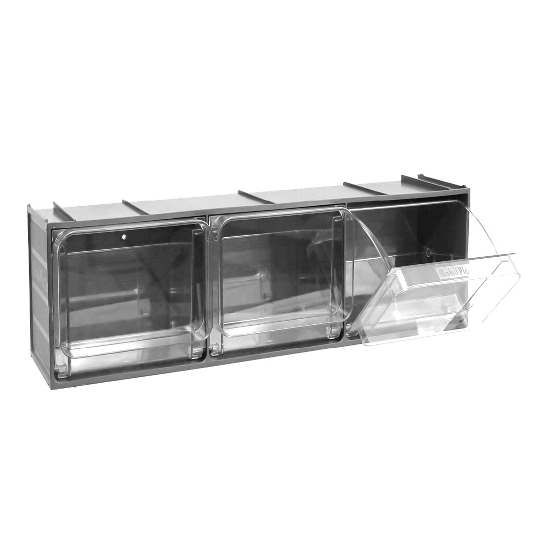 Carrello in metallo CB30 per cassettiere Crystal Box